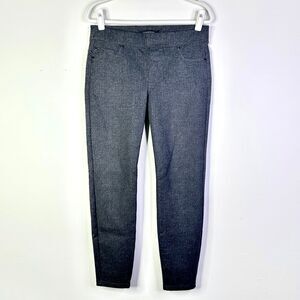 Liverpool Pants Women 10 Gray Tweed Leggings Stretch Ankle Skinny Classic NWOT